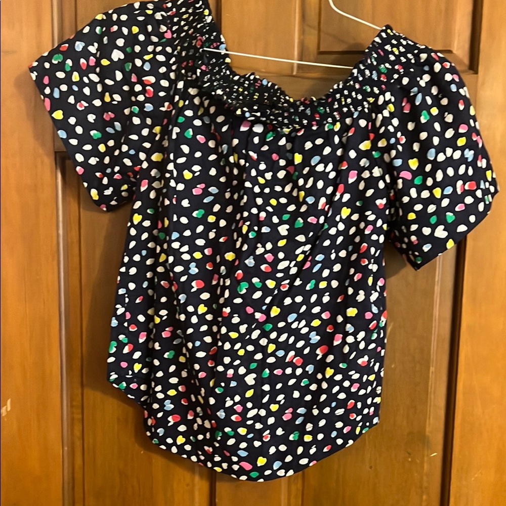 J. Crew Blue Multicolor Blouse